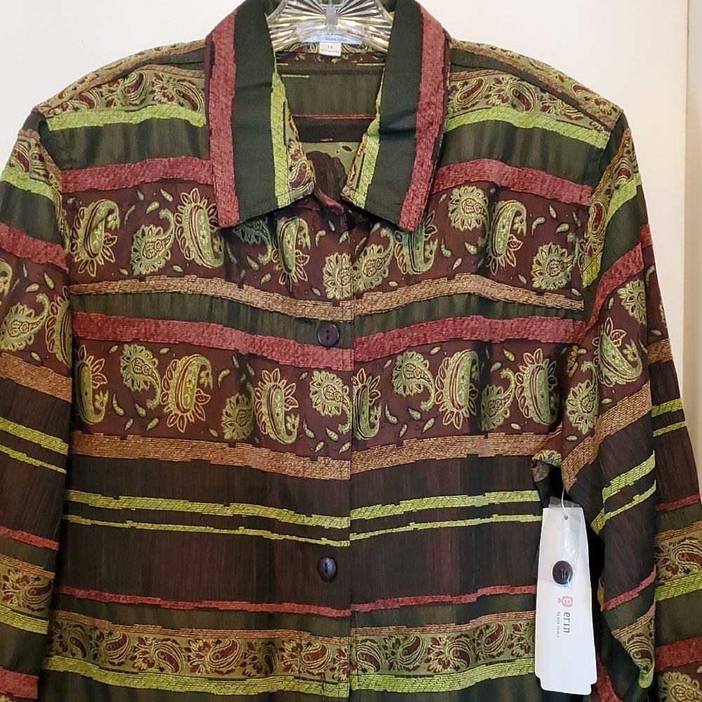 SALE: New Vintage Style Paisley Button-Up Jacket